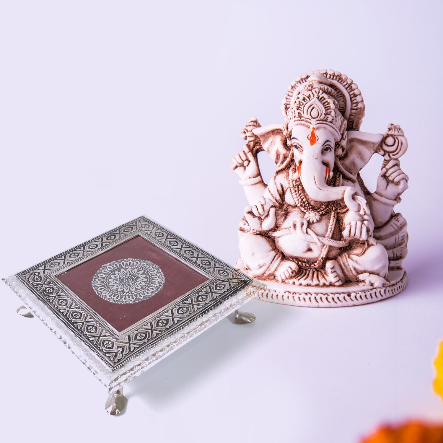 Silver - Square Pooja Chowki