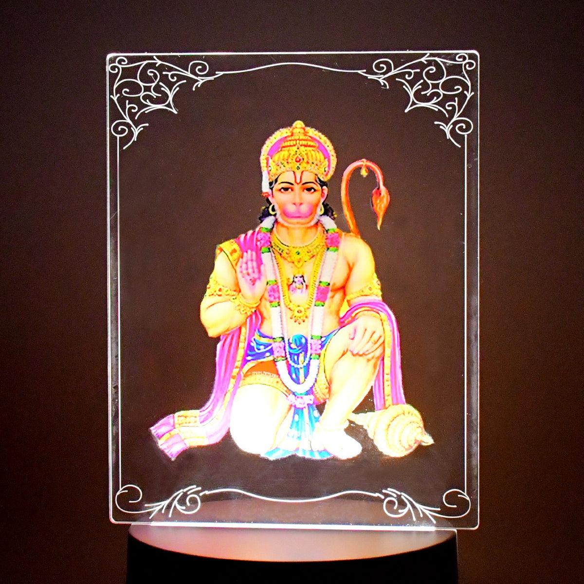 3D Lord Hanuman LED Lamp