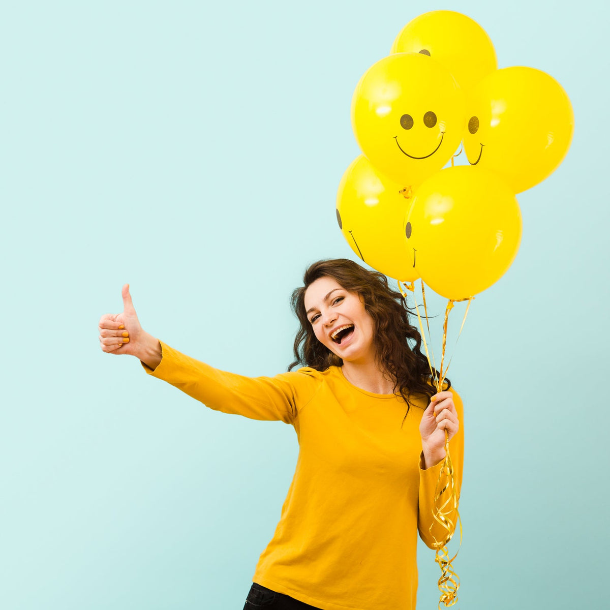 Smiley Print Party Balloons