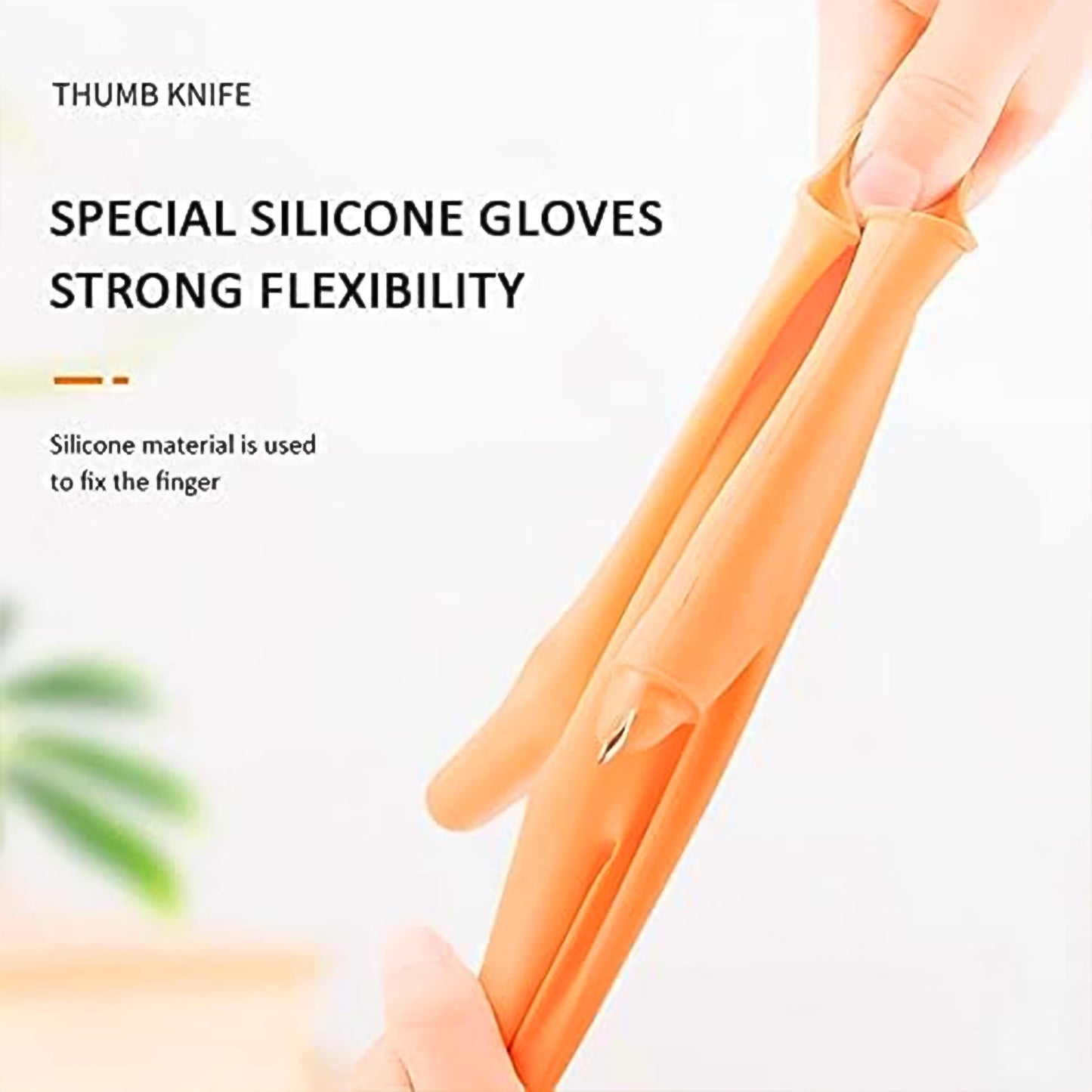 Right-Handed Silicone Thumb Cutter Gloves