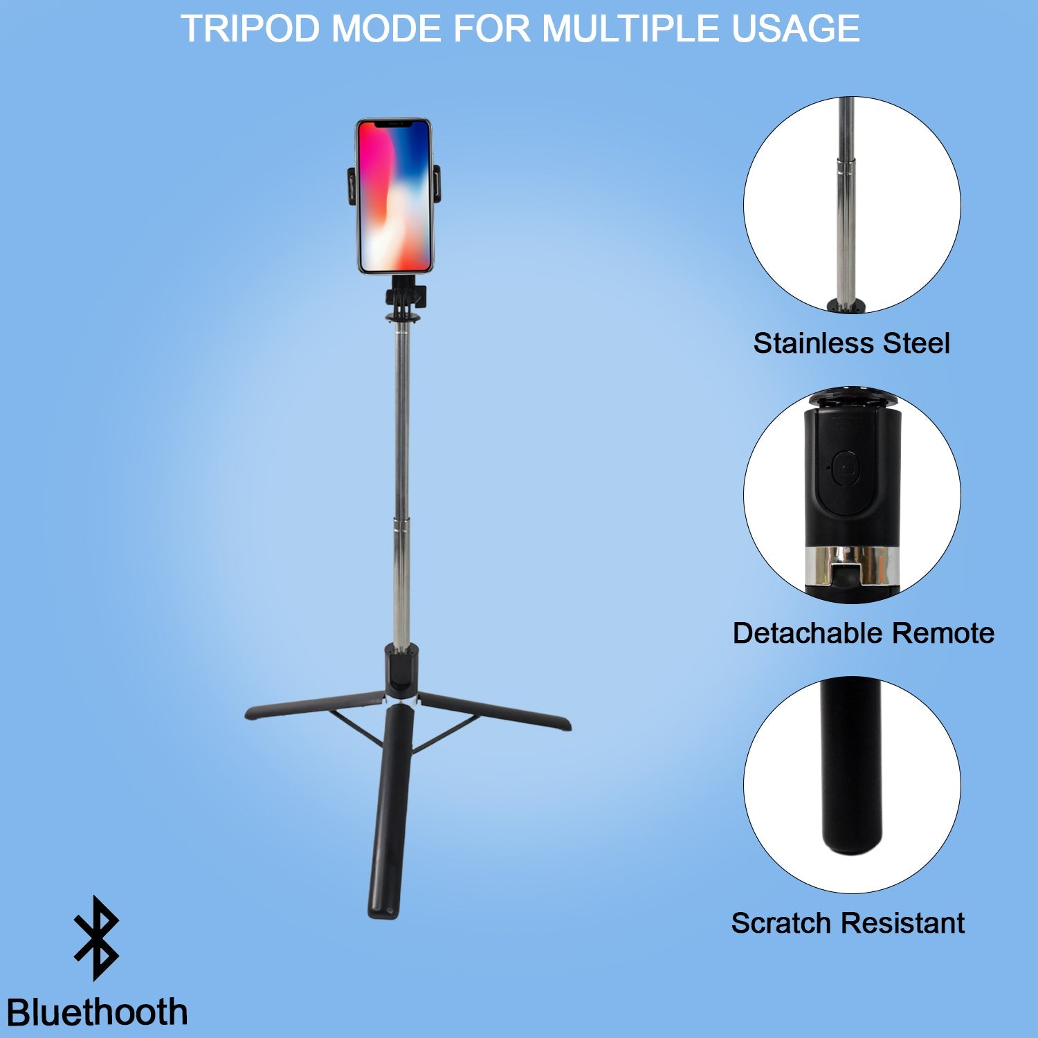Bluetooth Selfie Tripod