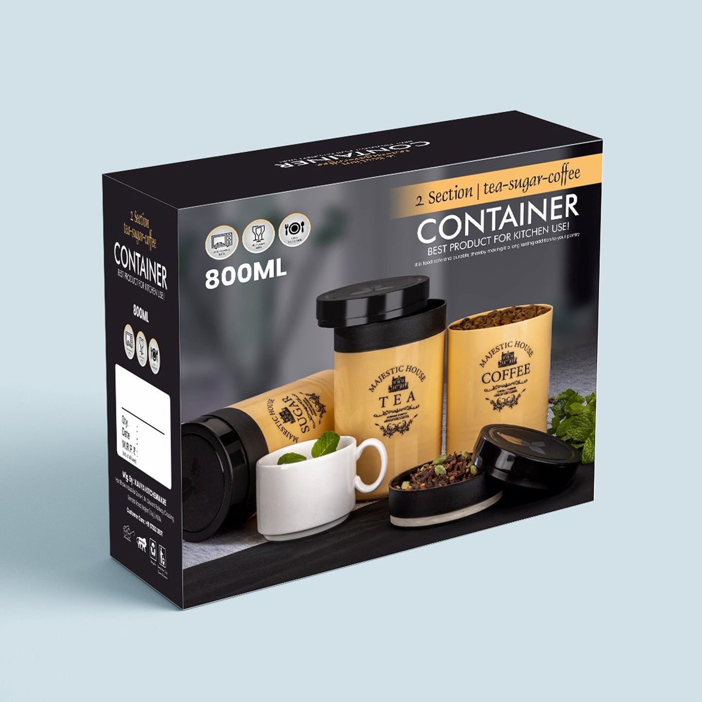 Accurate Seal Tea Sugar Coffee Container