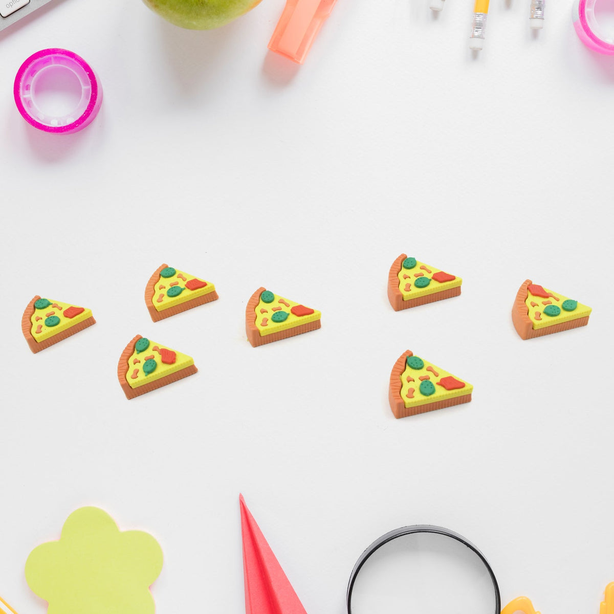 Pizza Slice Erasers (7-Pack)