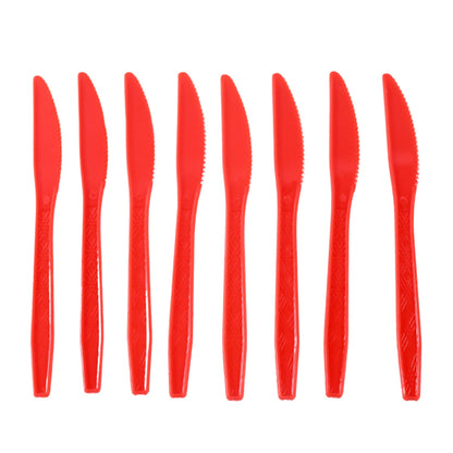 Red Plastic Knives