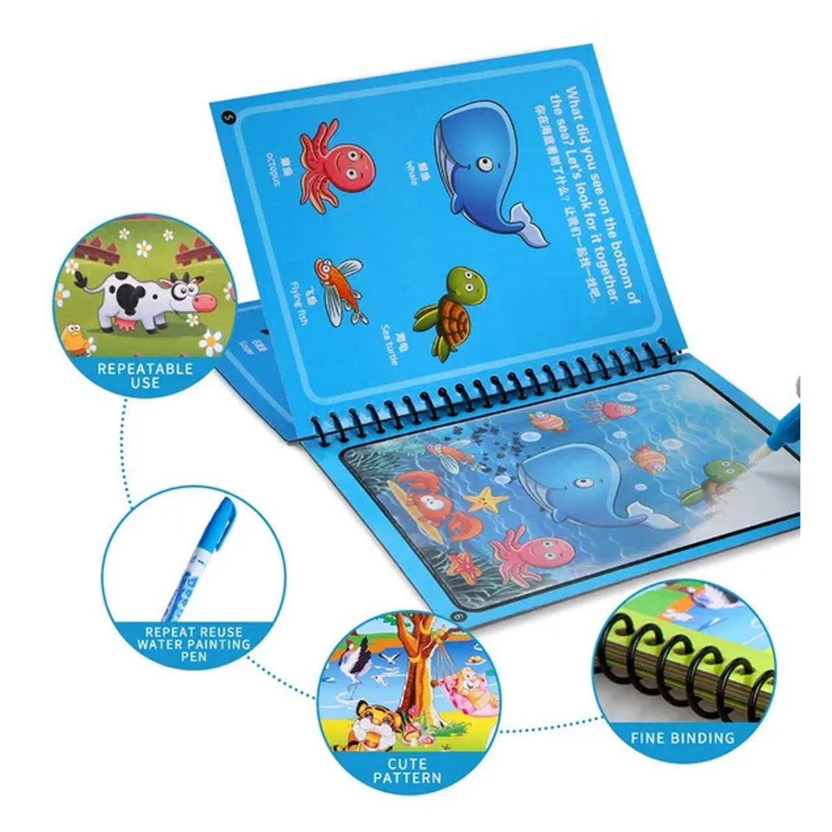 Magic Water Coloring Book