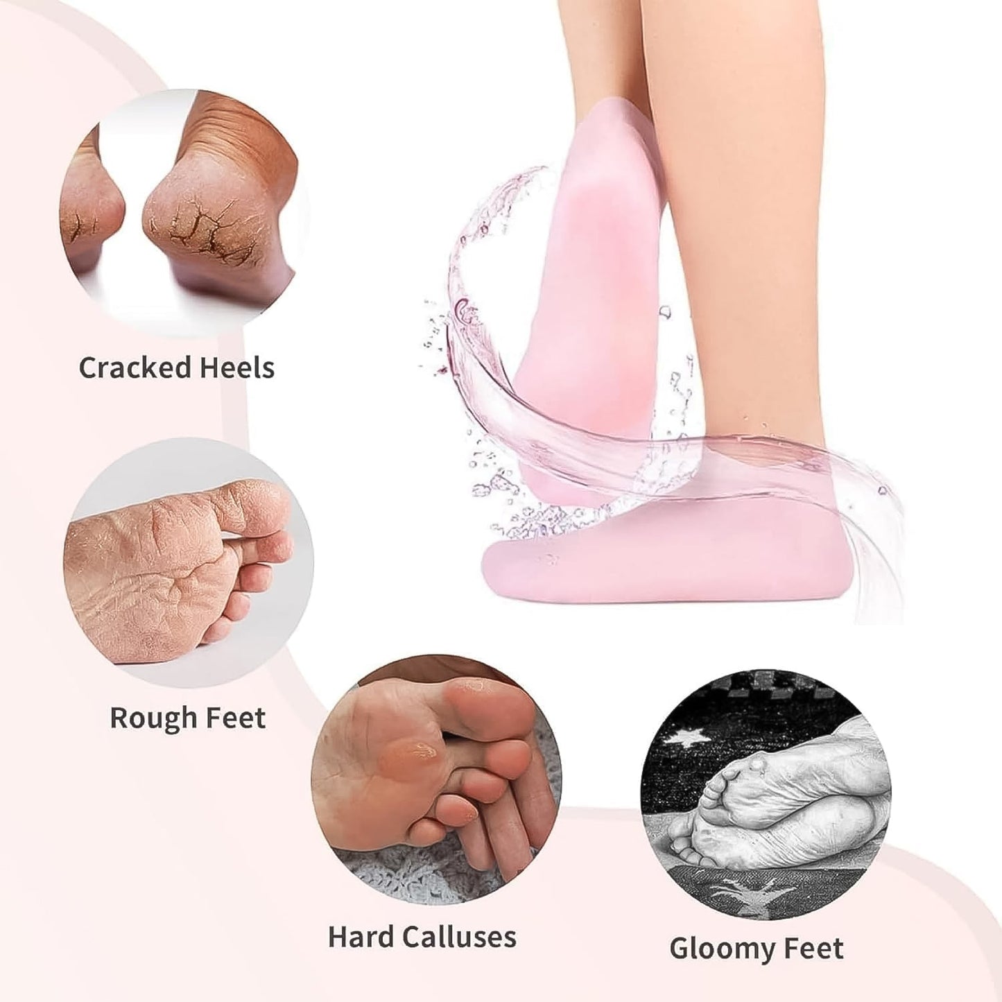 Silicone Moisturising Socks