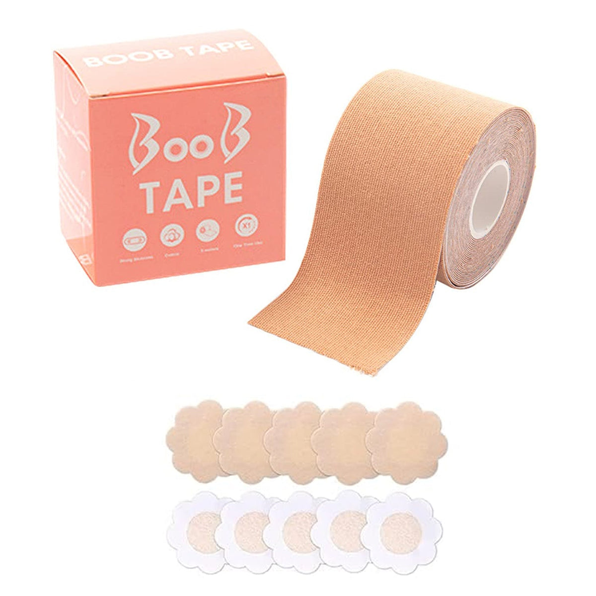 Boob Tape With 10 Pairs Nipple Cover