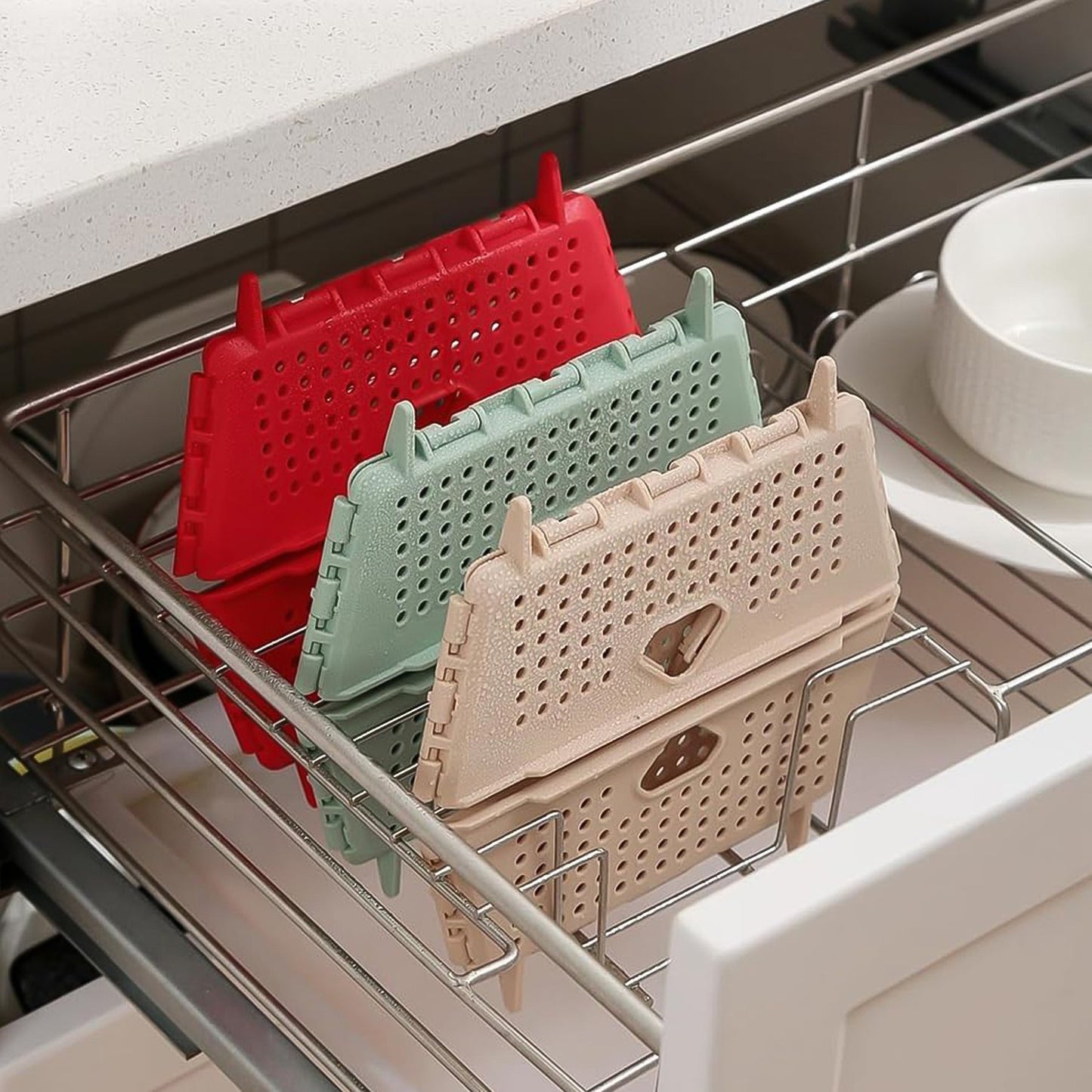 Compact Kitchen Storage Rack