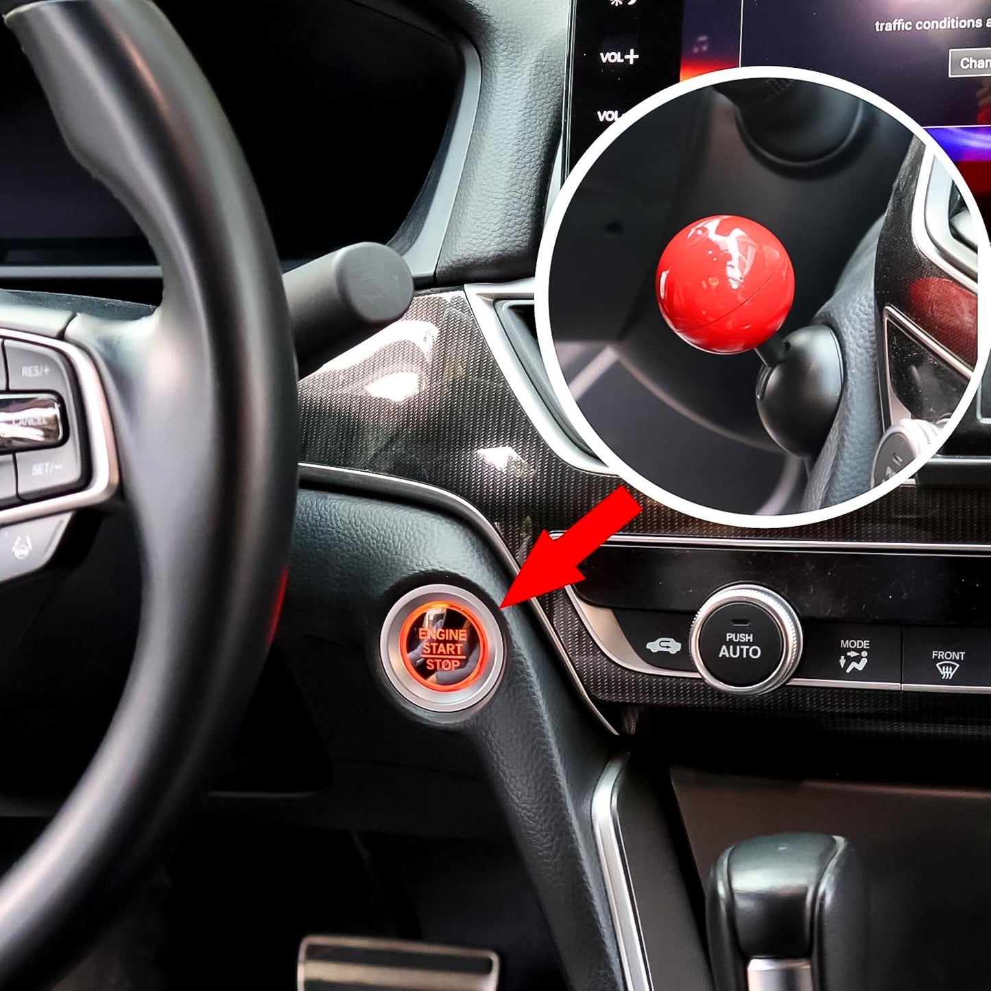 Joystick Car Ignition Cover