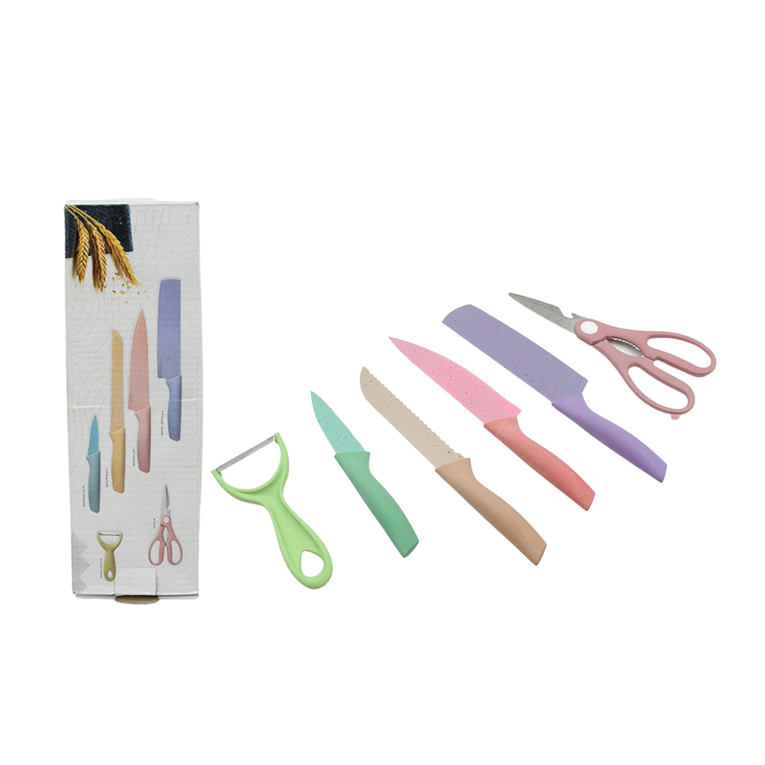 Corrugated 6pc Kitchen Knife Set