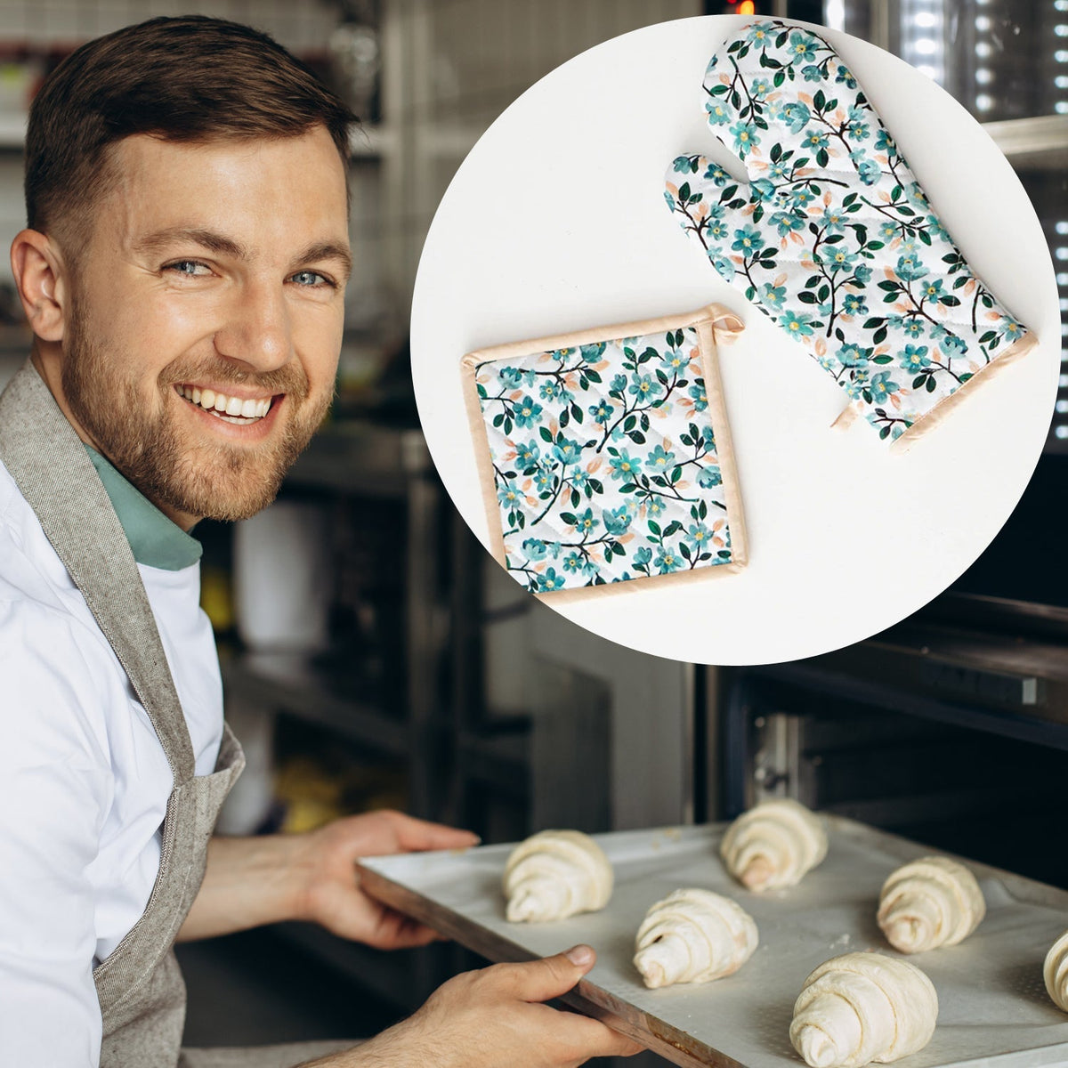 Professional Cotton Oven Mitts