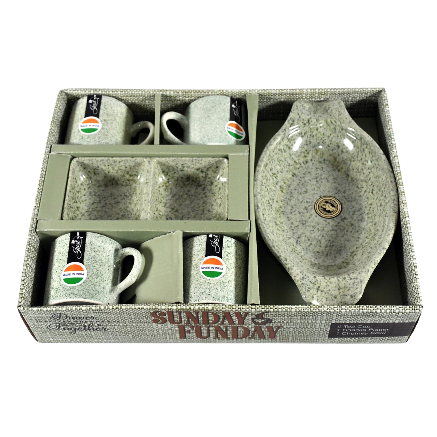 Sunday Funday Ceramic Tea Cups
