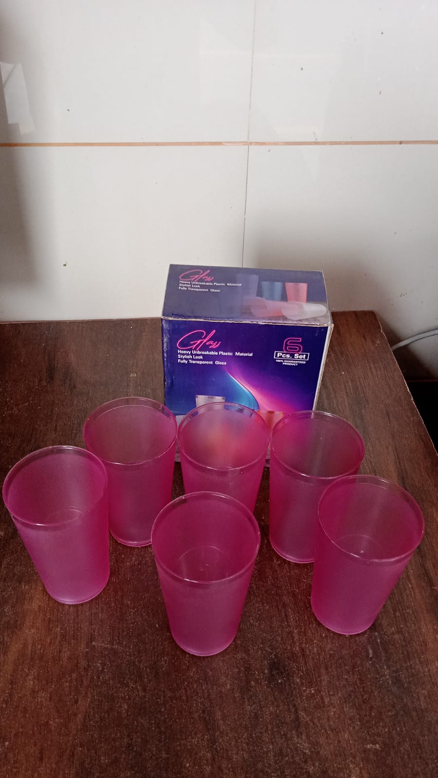 Unbreakable Plastic Drinkware Set