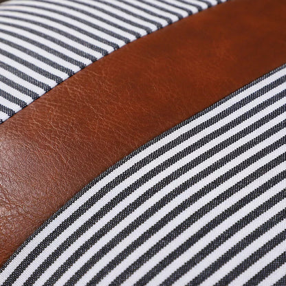 Leather & Cotton Pillow Covers