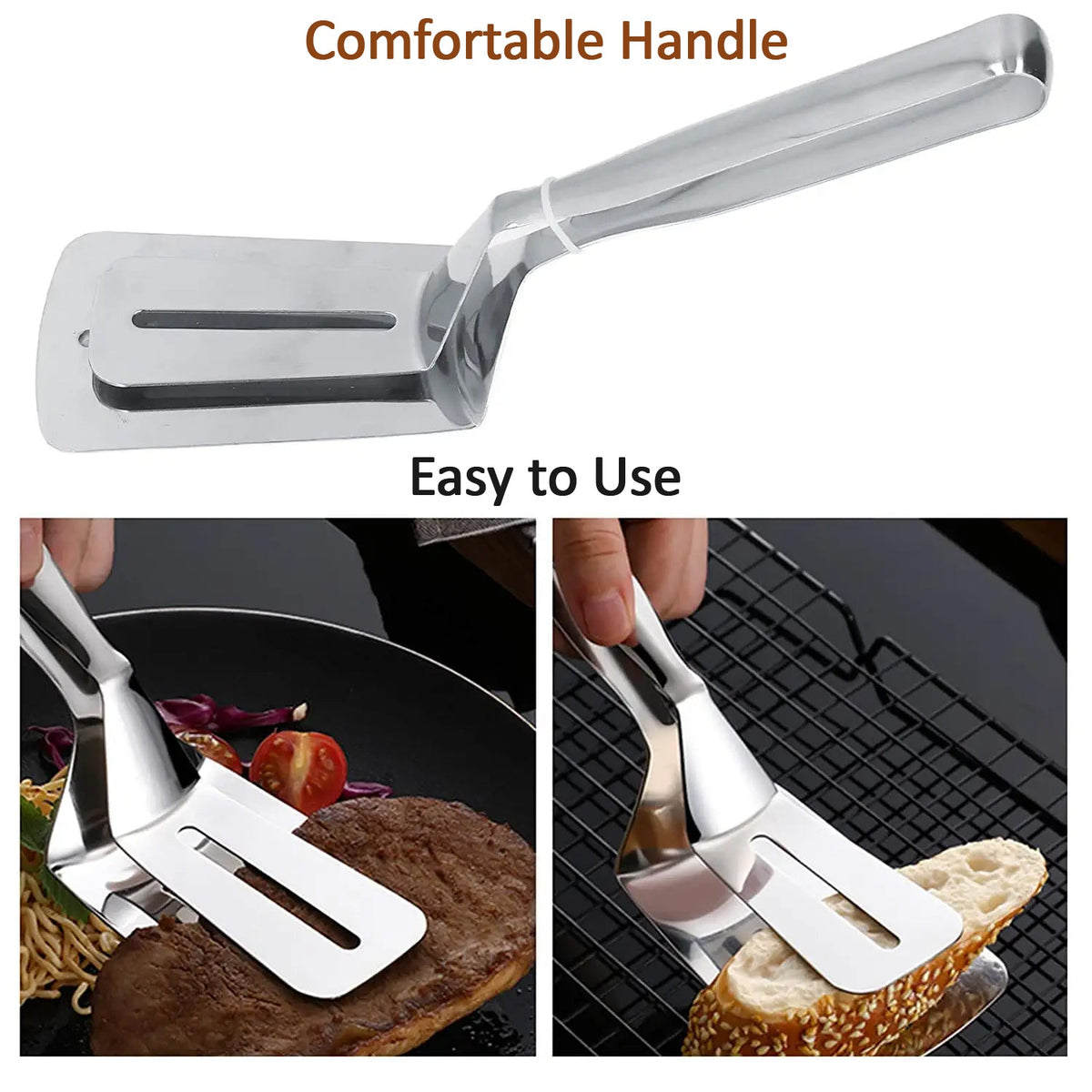 Stainless Steel Kitchen Tongs for Cooking