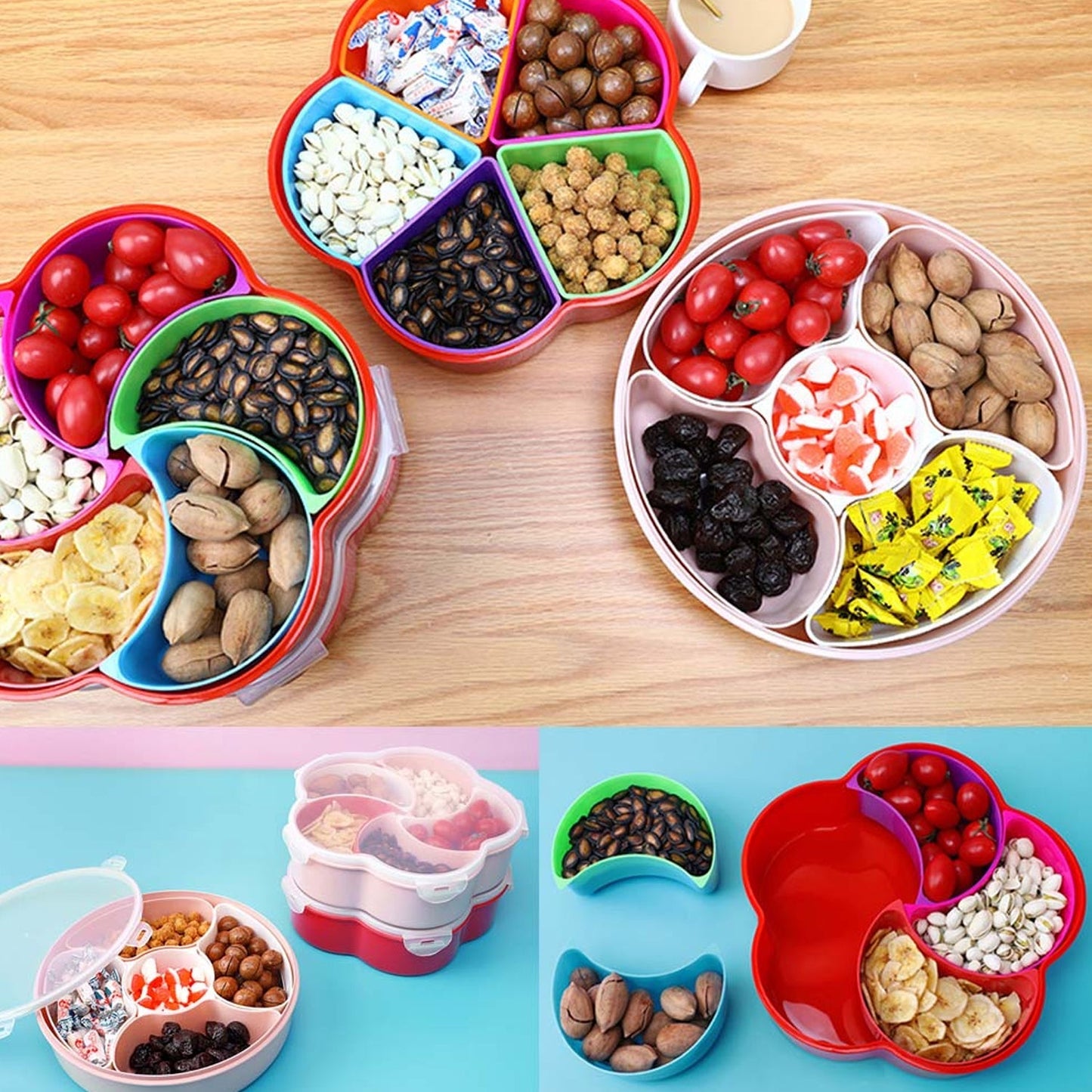 5-Compartment Snack Box