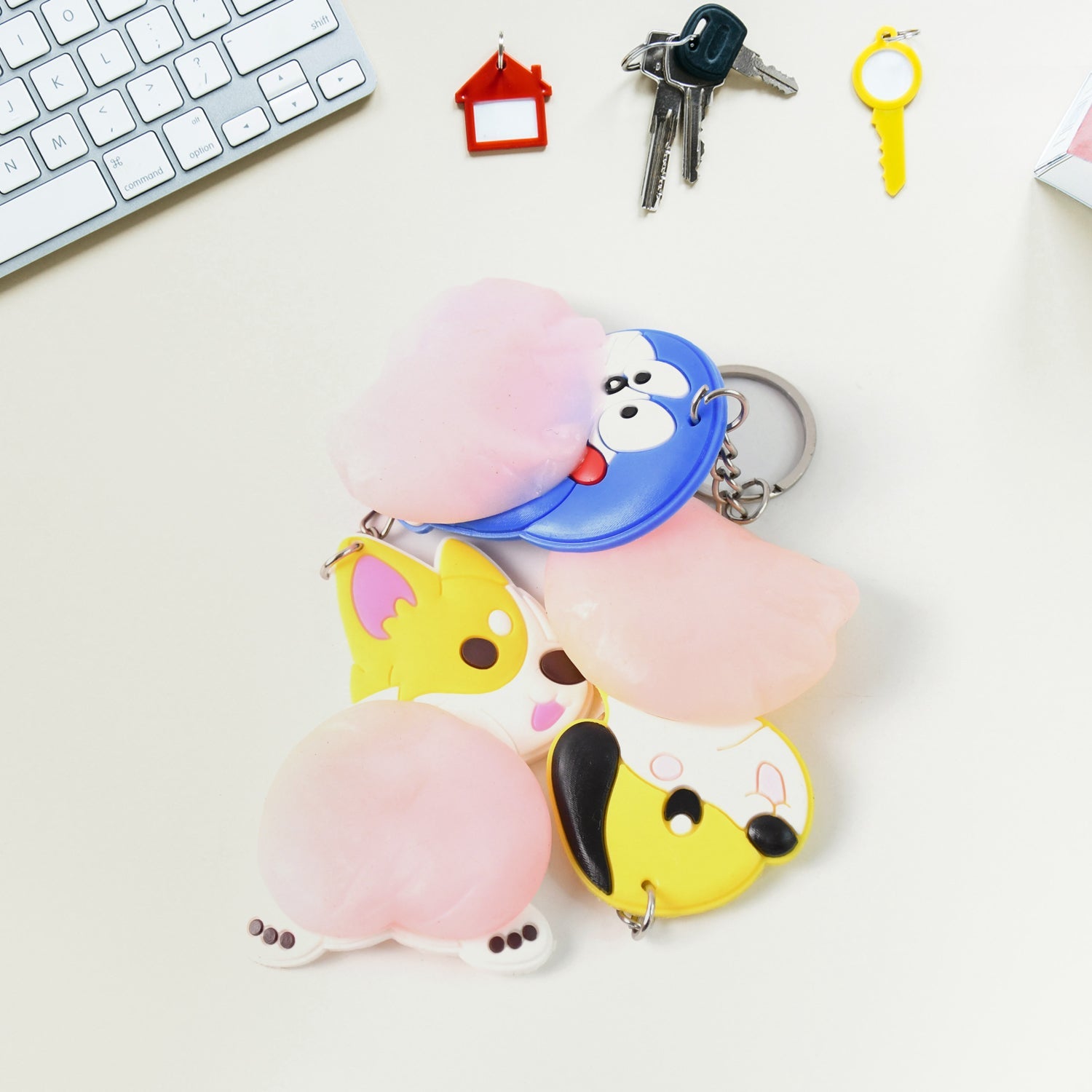 Animal Squeeze Keychain Toy