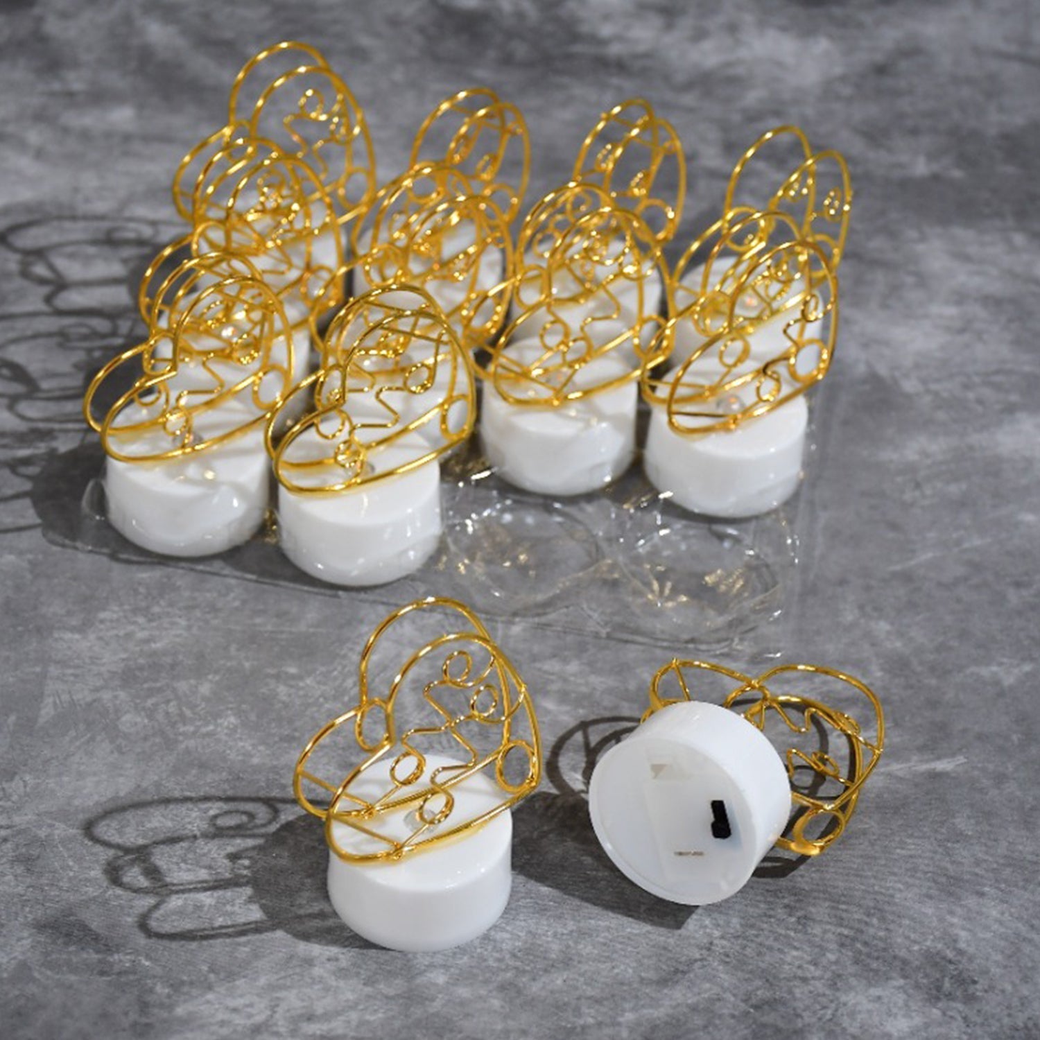 Flameless Heart LED Candles (12 Pcs)