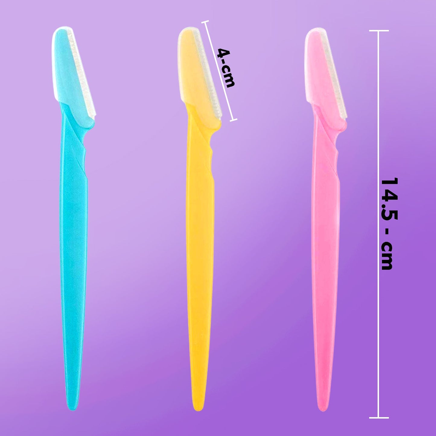 Painless Facial Hair Razors 3-Pack