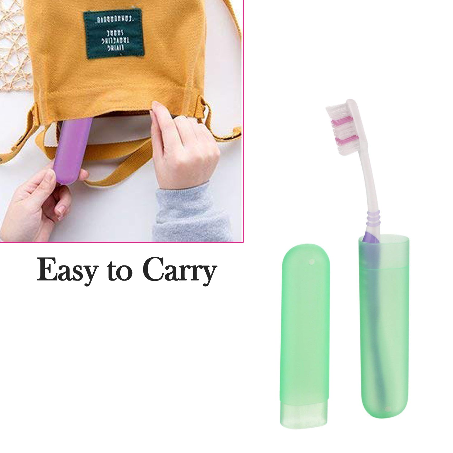 Plastic Toothbrush Cover Set