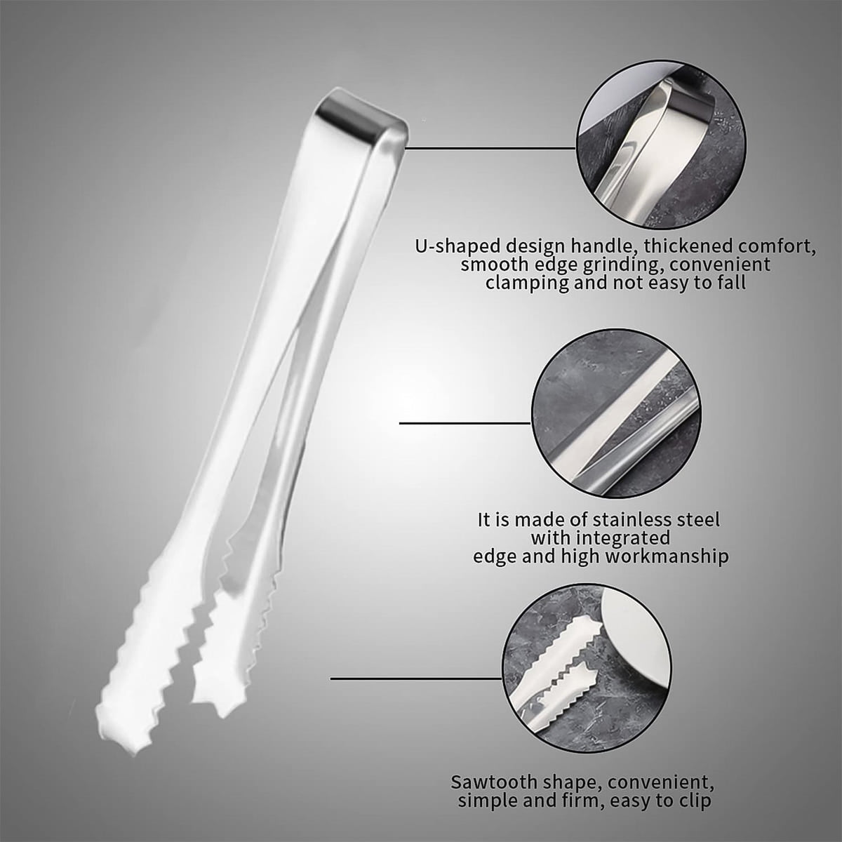 Steel Serving Tongs