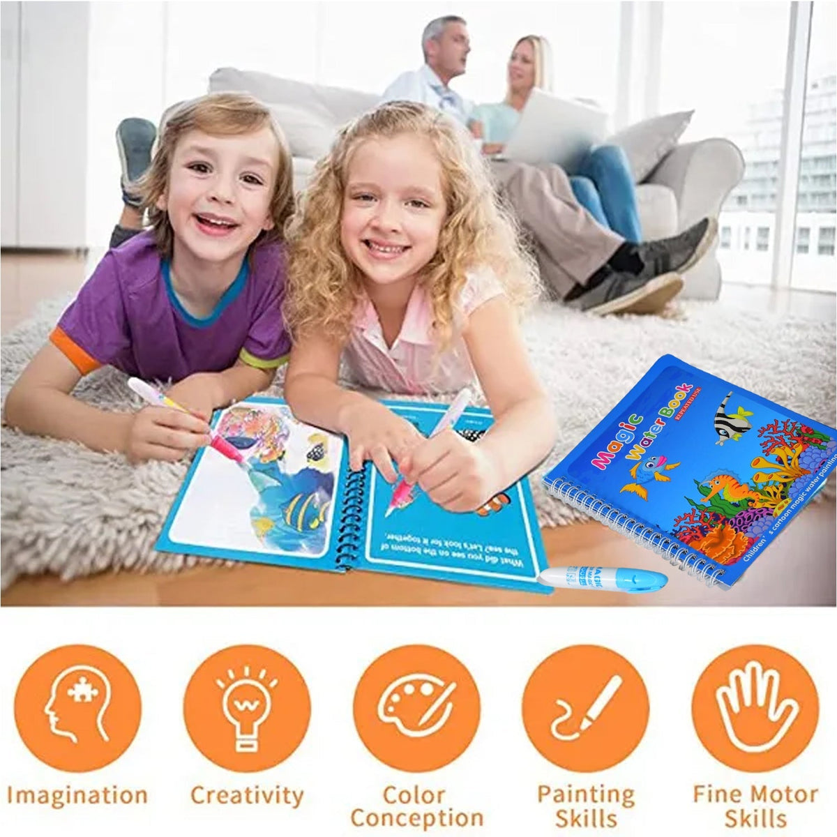 Magic Water Coloring Book