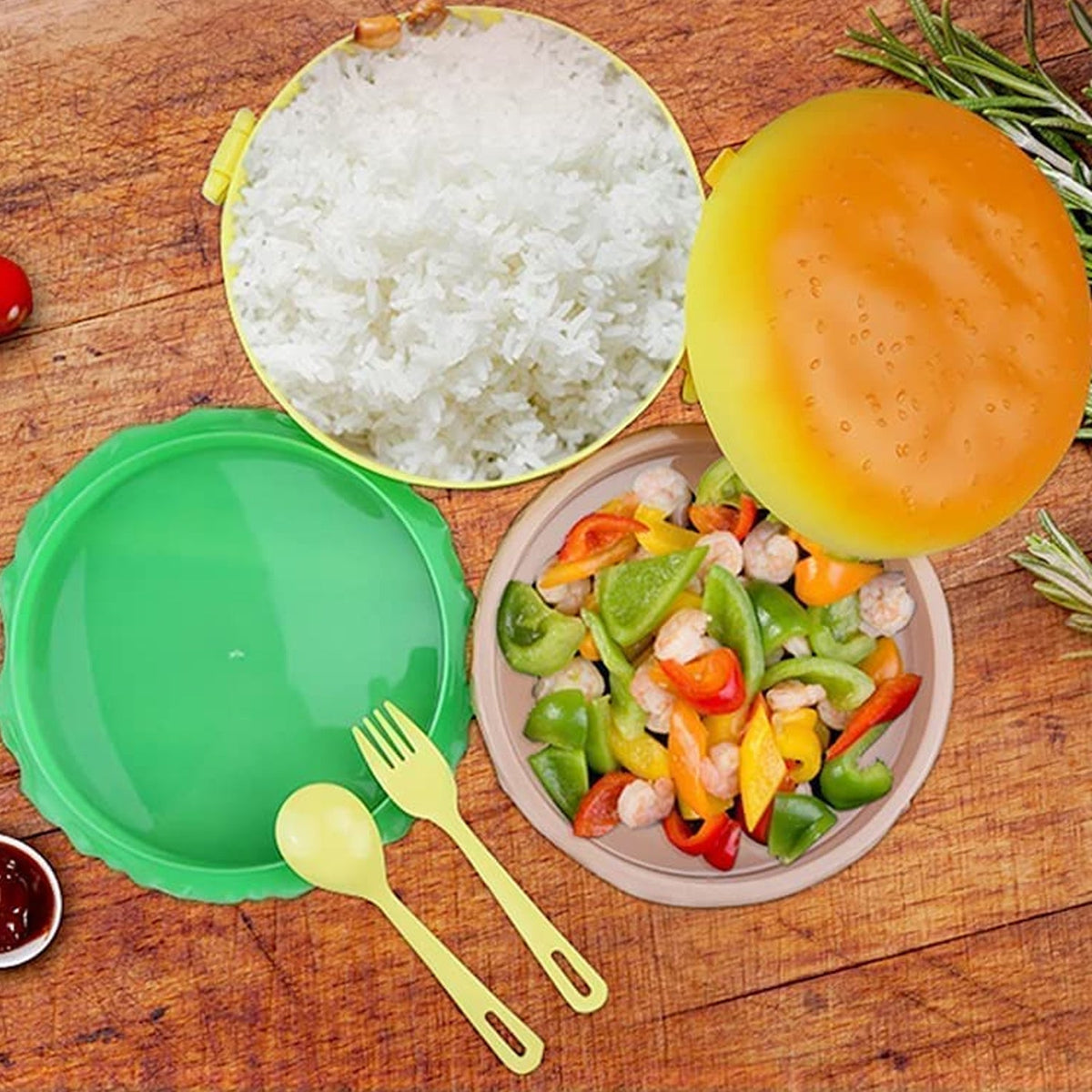 Burger-Shaped Kids' Lunchbox