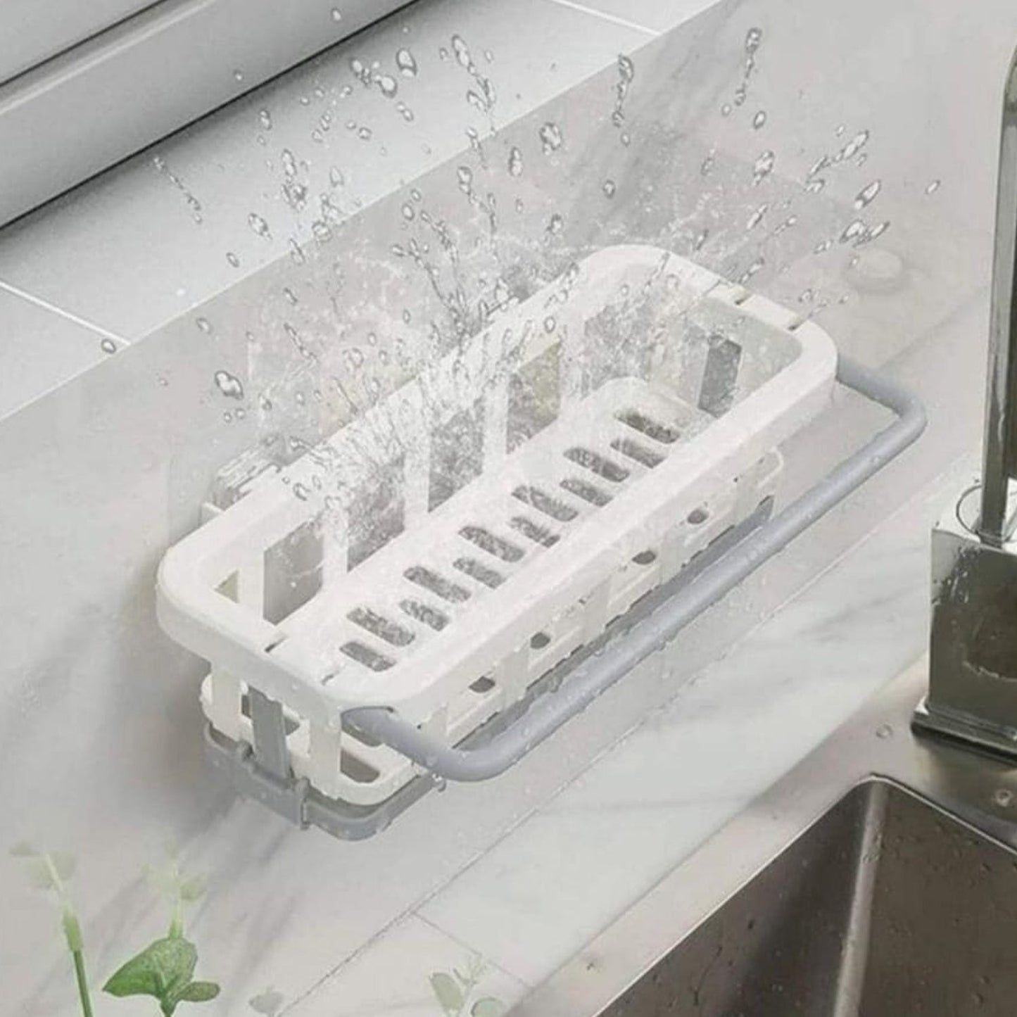 Retractable Sink Organizer Rack
