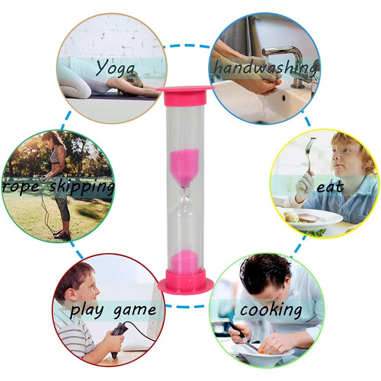 Sand Timer Hourglass ( 5 Pc)
