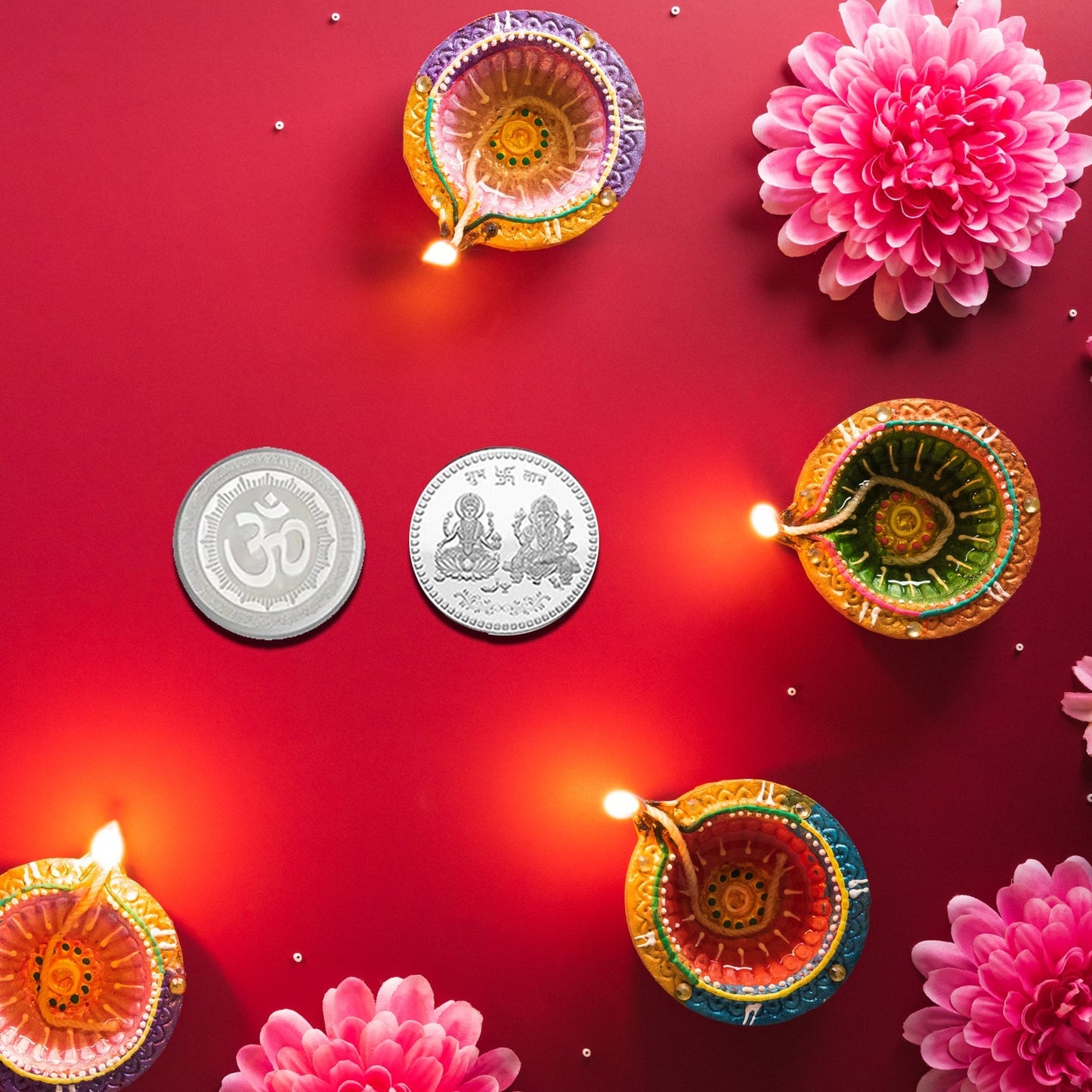 866 Pure Silver Coin For Gift  Pooja