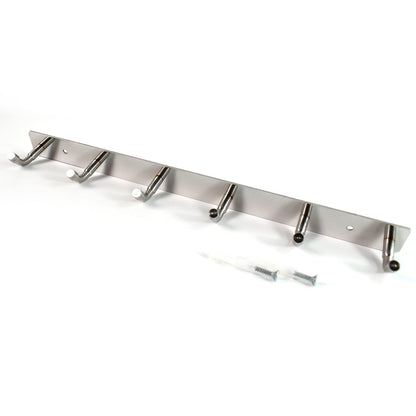 Wall Mounted Coat 6 Hook Rack (32x3 )