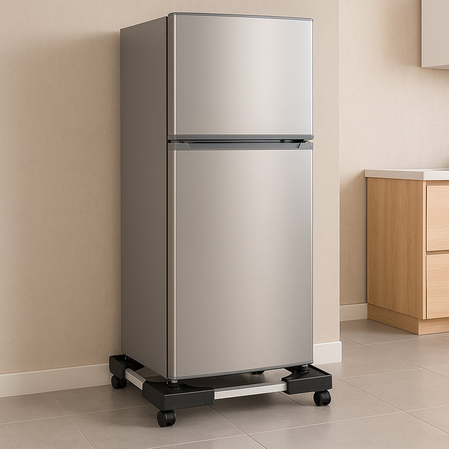 Heavy-Duty Adjustable Appliance Stand – 50x50 cm
