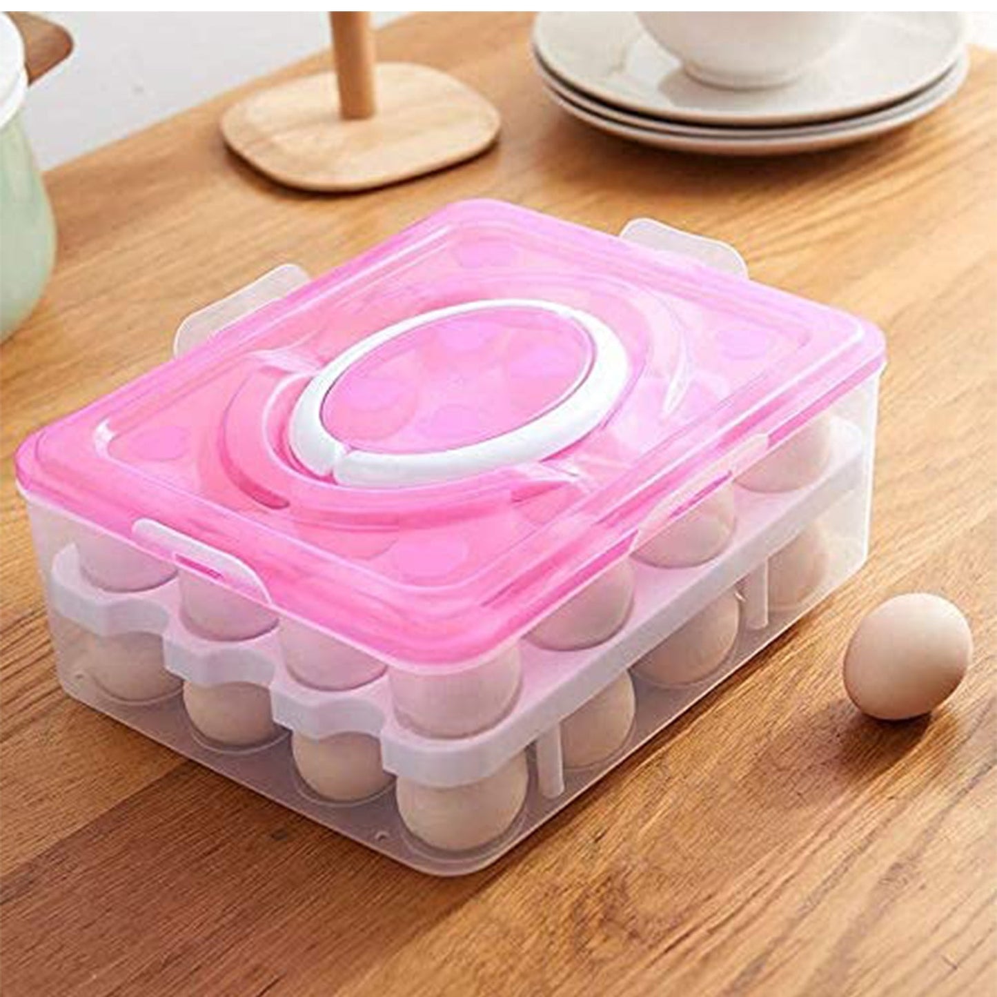 2 layer 32 Grid Egg Tray With Lid