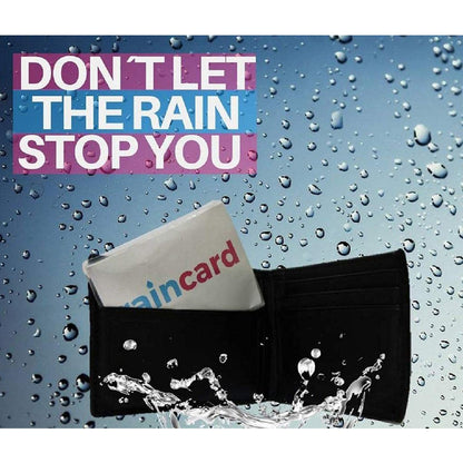 Wallet-Sized Emergency Raincoat
