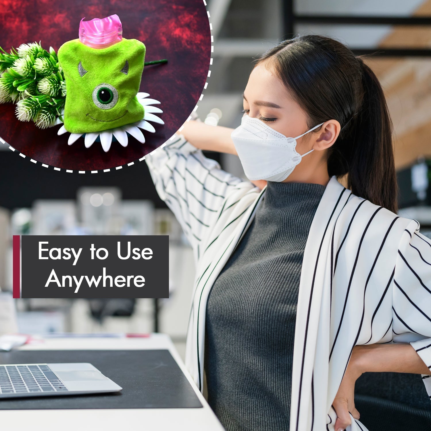 Monster Print Hot Water Bag