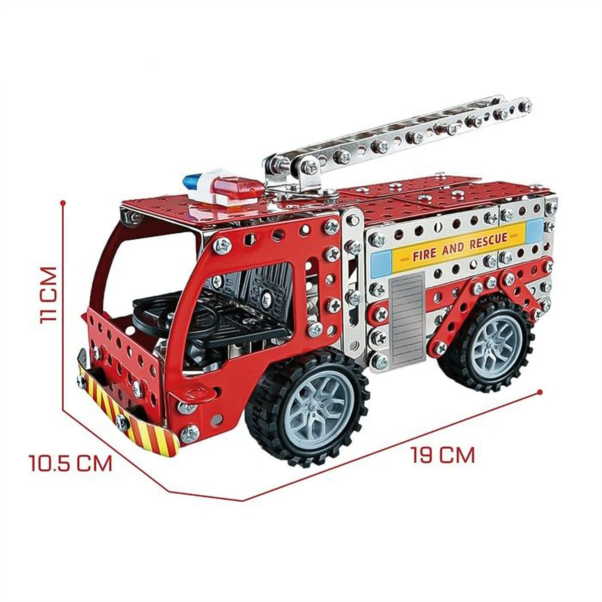 Metal Fire Truck Building Kit