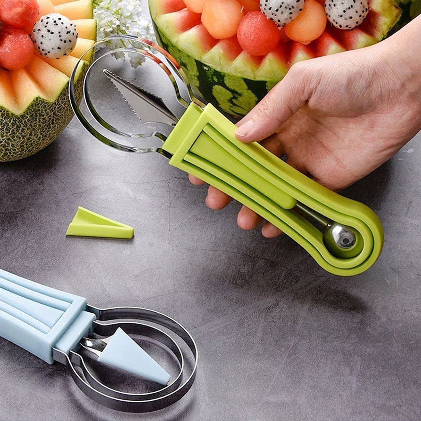 4 In 1 Stainless Steel Melon Baller Seed Remover