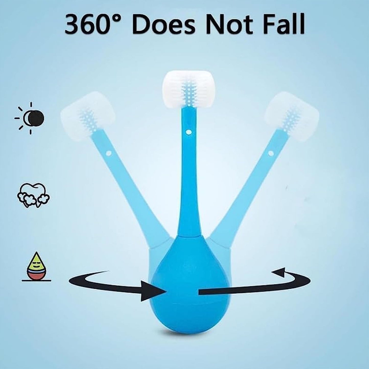 3-Sided Toddler Toothbrush