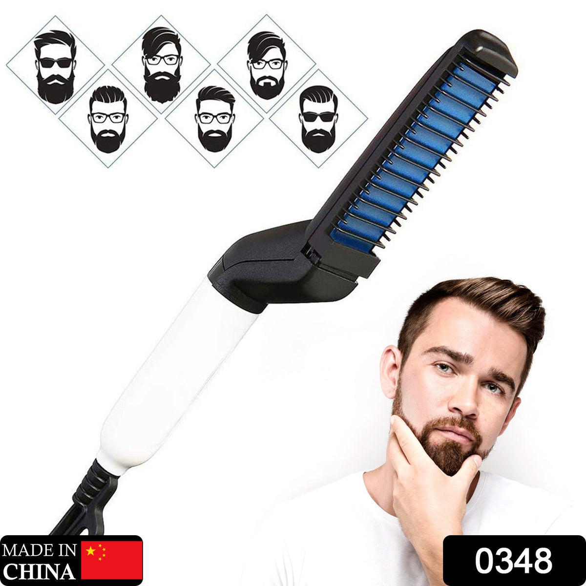 Mens Beard And Hair Curling Straightener