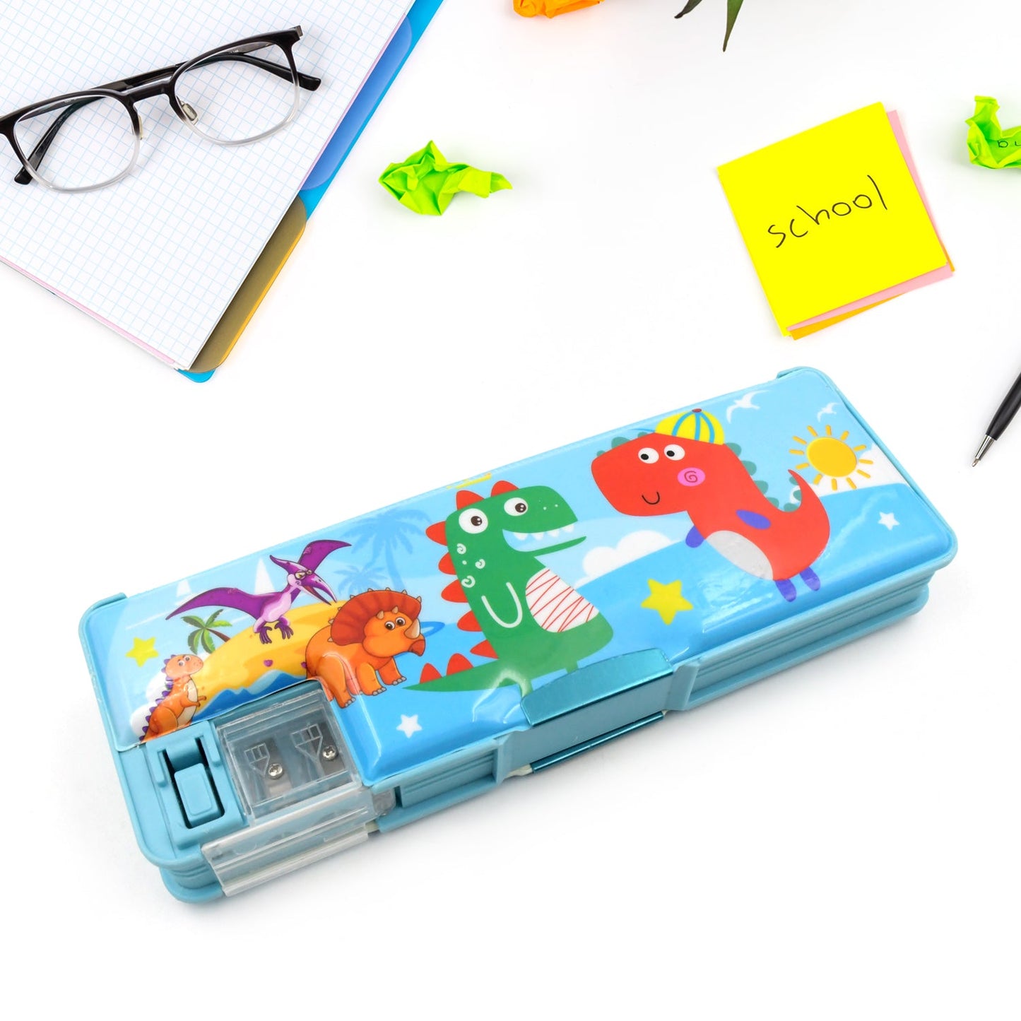 Cartoon Double-Deck Pencil Case