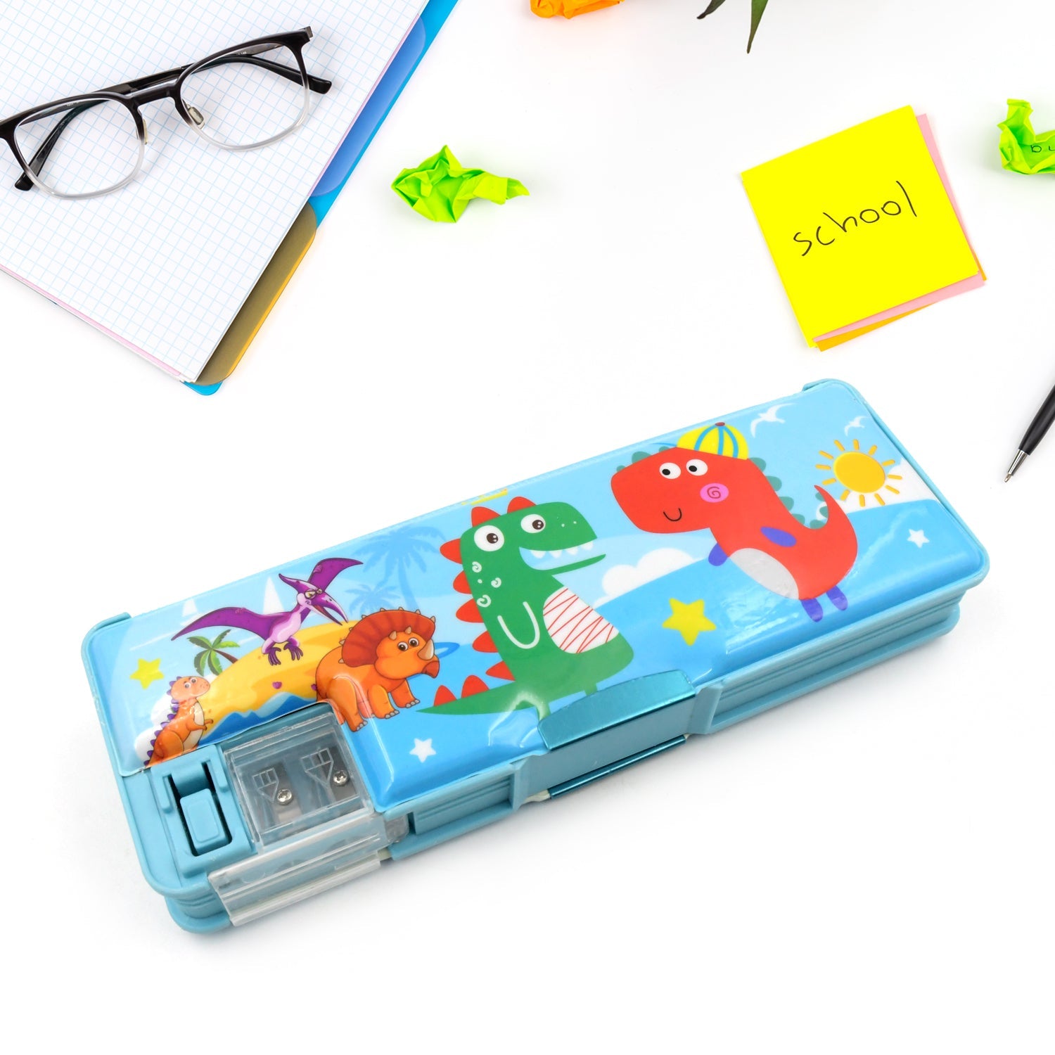 Cartoon Double-Deck Pencil Case