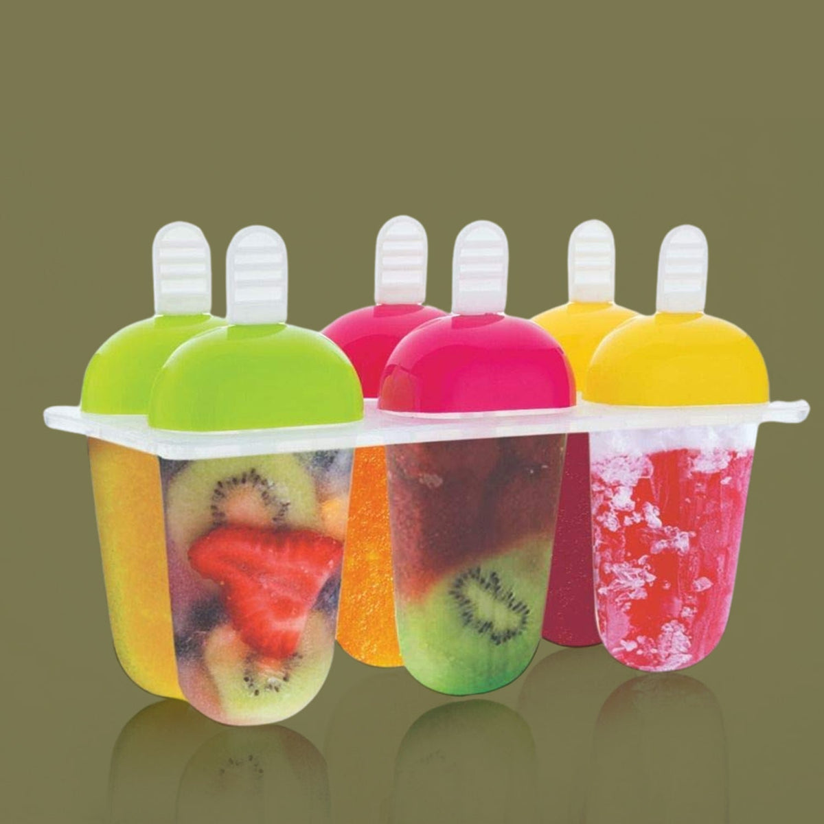 Multicolor Polypropylene Ice Mold Kulfi