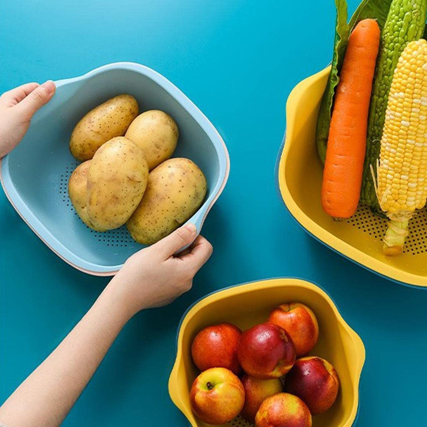 Dual-Use Washing & Strainer Bowl