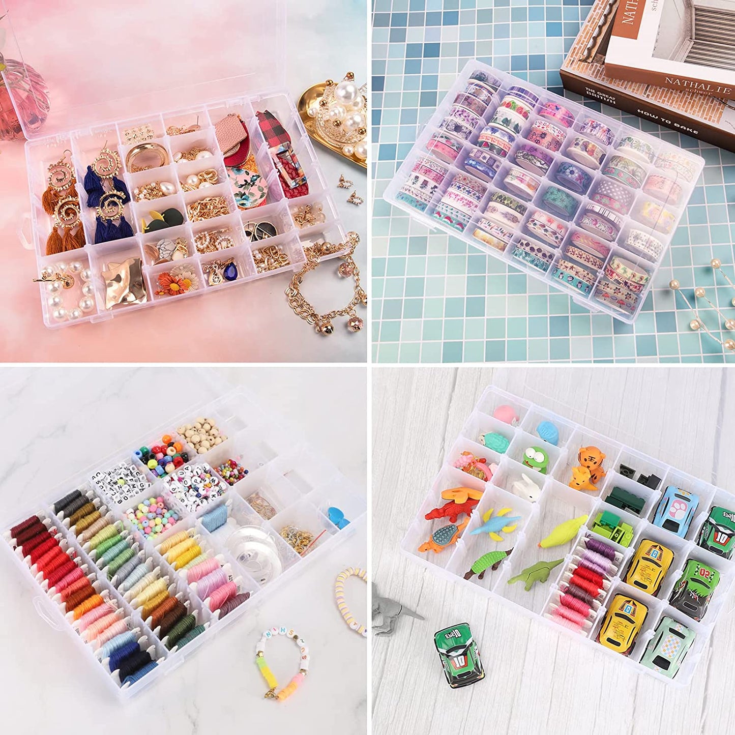 Clear Adjustable Organizer Box