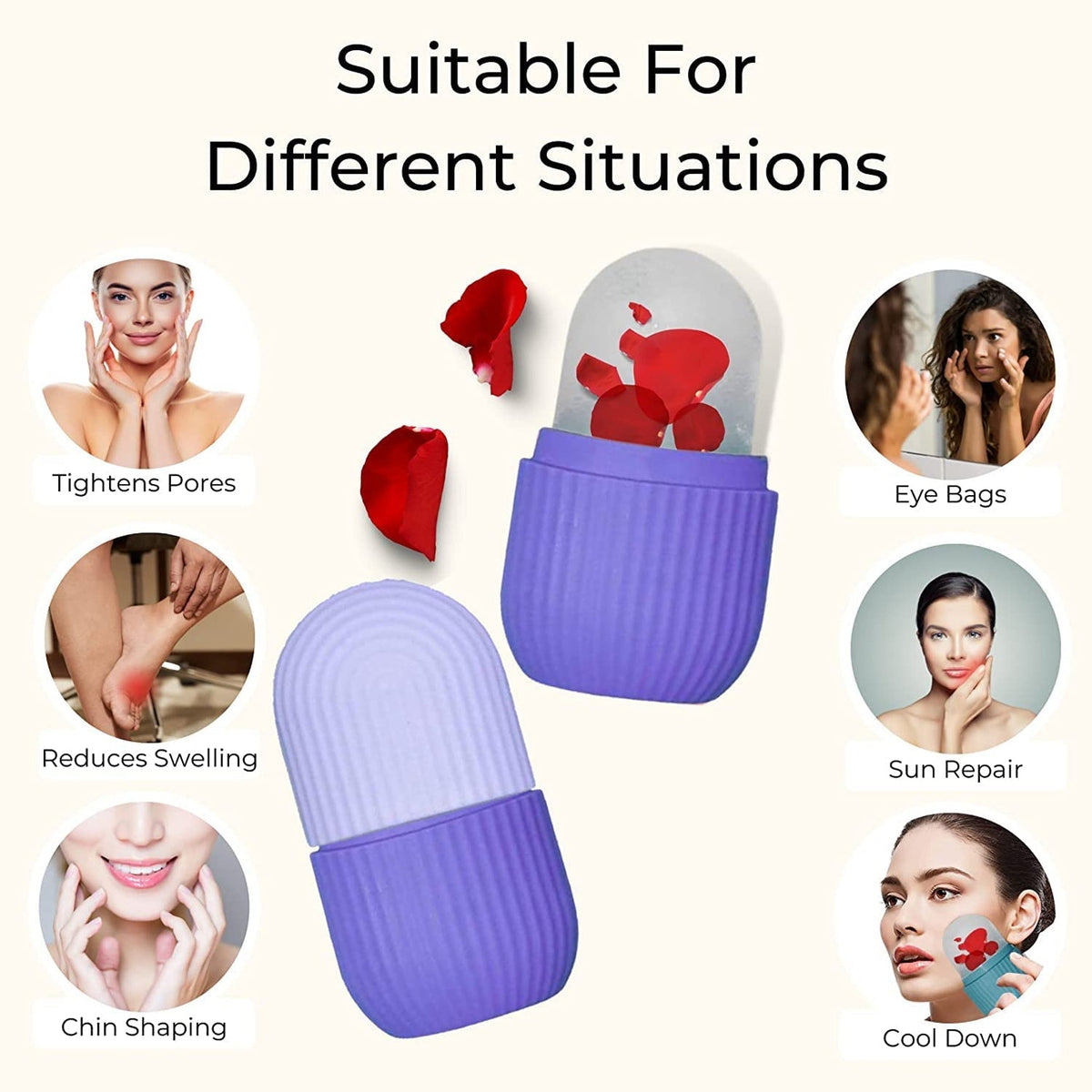 Silicone Face Ice Roller