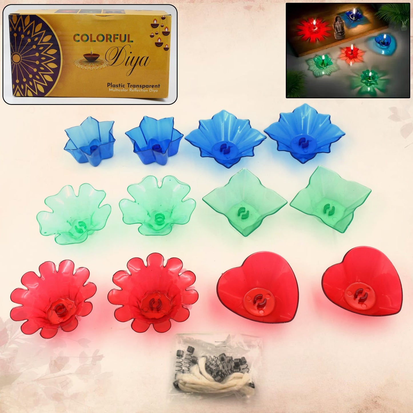Magical Reflection Diya Set
