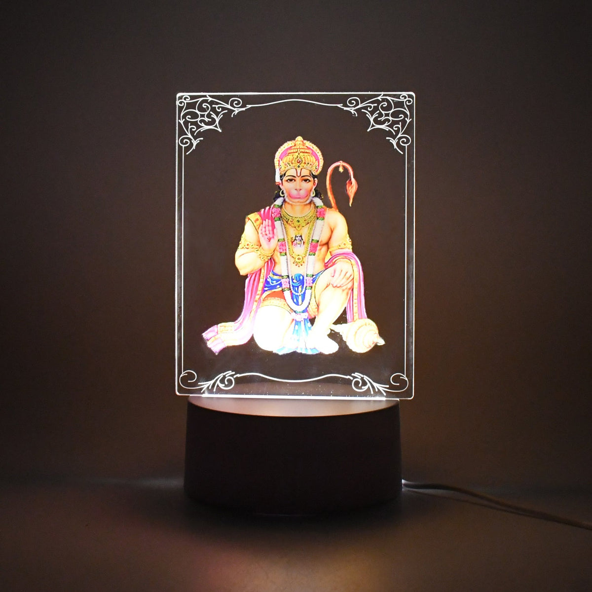 3D Lord Hanuman LED Lamp