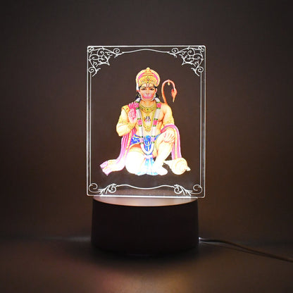 3D Lord Hanuman LED Lamp