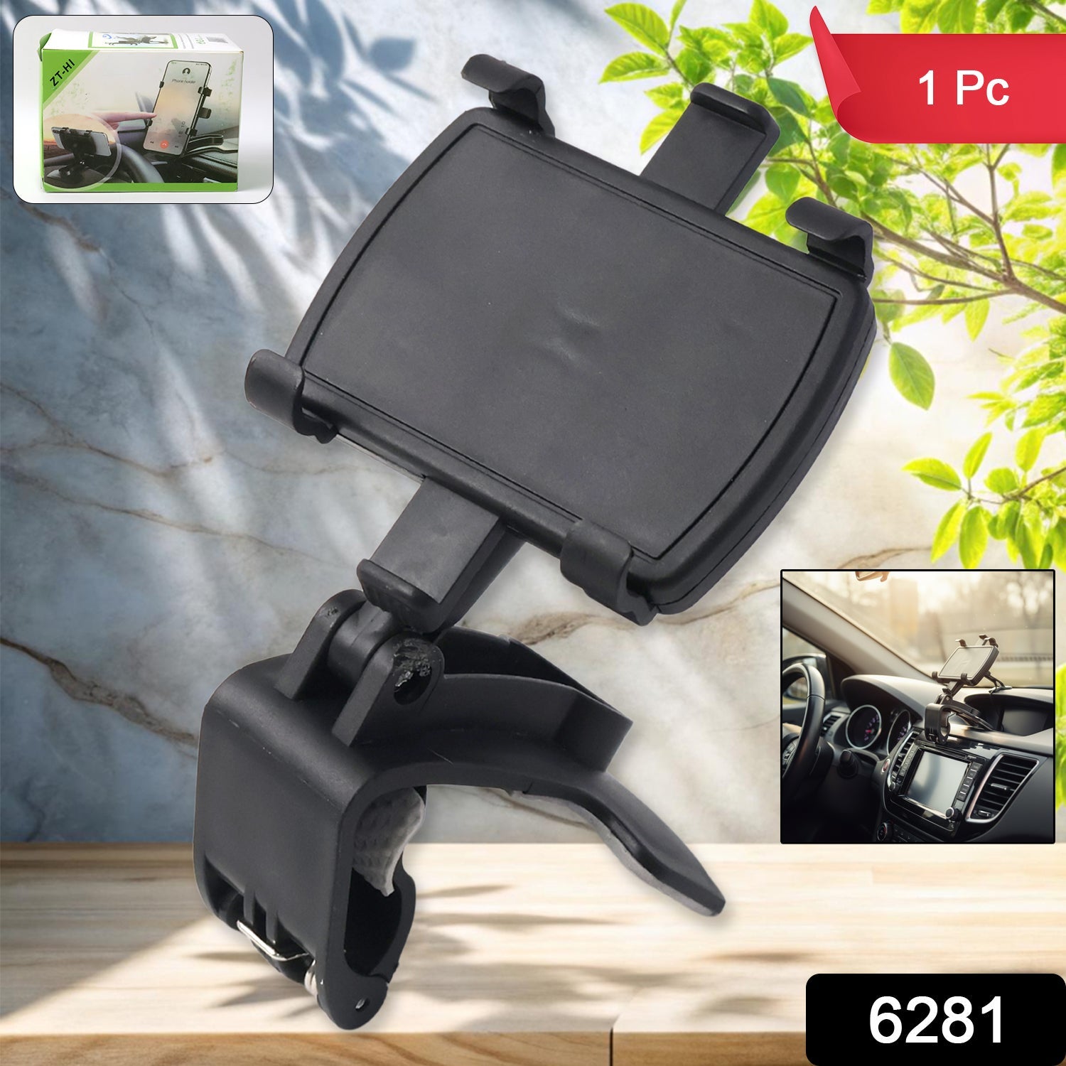 Car Mobile Phone Holder With 360 Degree Stand