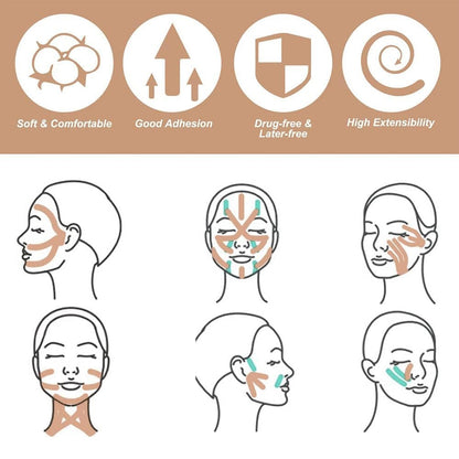 Face Lifting Myofascial Tightening Tape